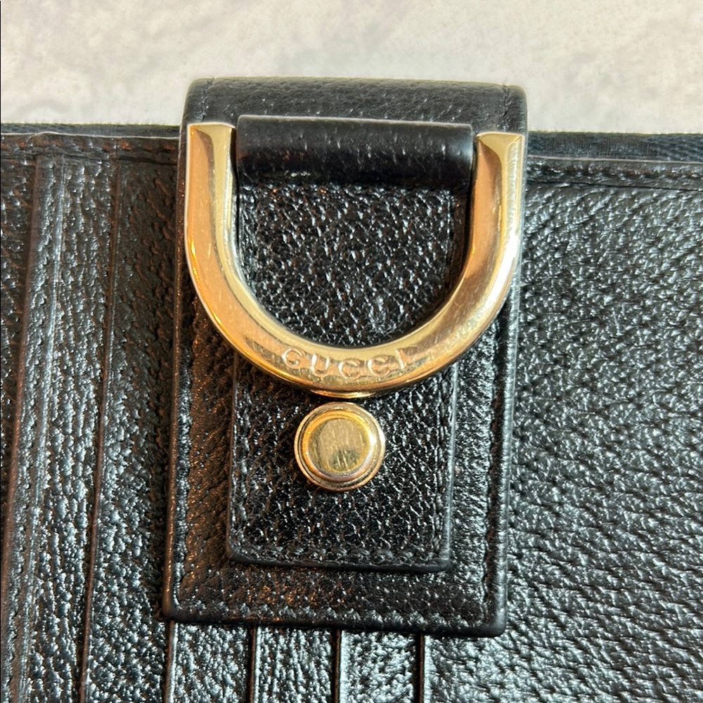 Gucci Black Wallet with Monogram and Gold Hardware - Picture 11 of 12